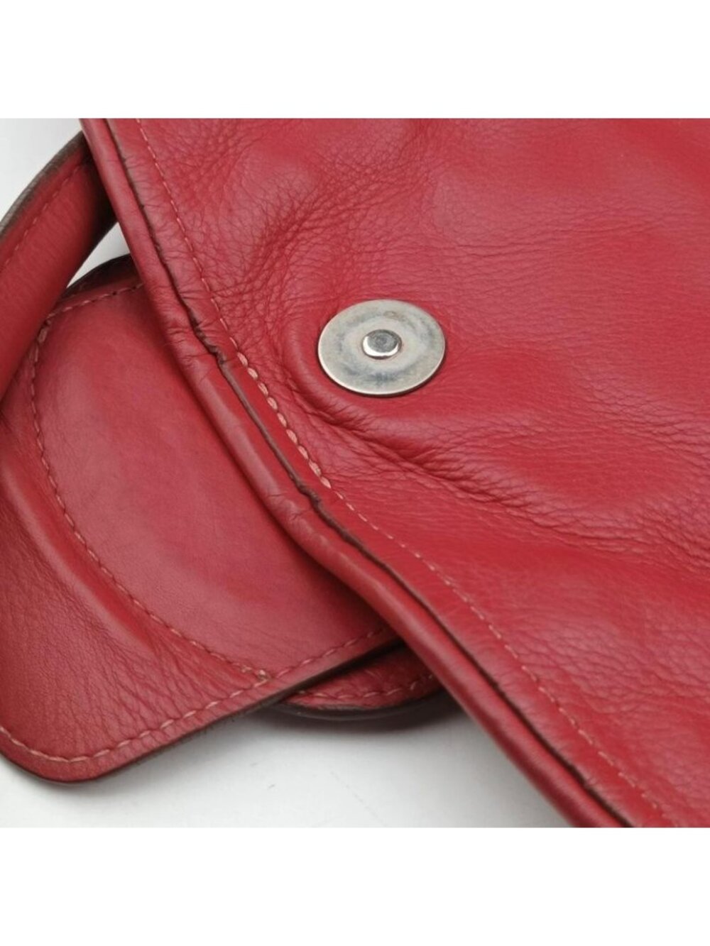 ★SOLD★ Dior Cdlogo Red Leather Handbag - Picture 15 of 16